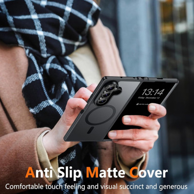 كفر شفاف Samsung Galaxy Z Fold7 – شحن لاسلكي