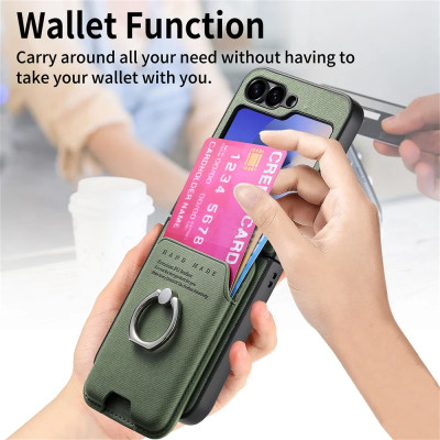 غلاف حماية 2 في 1 محفظة مغناطيسية قابلة للفصل متوا...