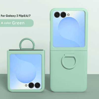 غلاف حماية متدرج بملمس صلب مع حلقة متوافق مع Samsu...