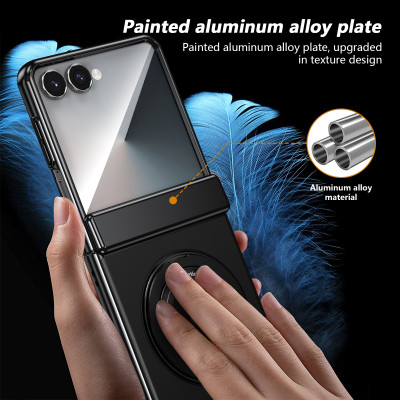 غلاف حماية بواقي شاشة مدمج مع مسند مغناطيسي دوار م...