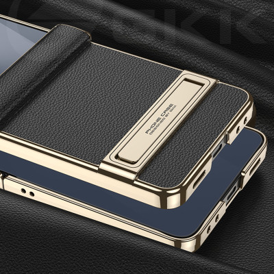 غلاف حماية جلدي بمفصلة مغناطيسية متوافق مع Samsung...