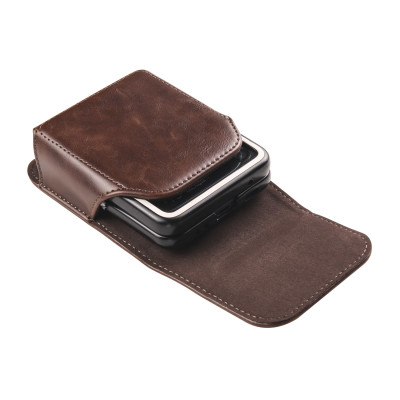 غلاف حماية حقيبة خصر جلد فاخر مع مشبك حزام لهواتف...