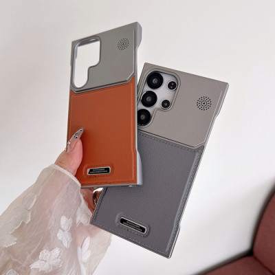 غلاف حماية جلد فاخر مغناطيسي بدون إطار لهواتف Sams...