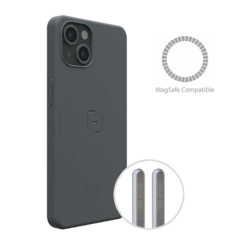 ماج باك كفر أيفون 13 رمادي