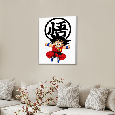 لوحة كانفاس على إطار خشبي بتصميم جوكو أنمي دراغون...