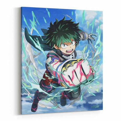 لوحة كانفاس على إطار خشبي بتصميم ديكو أنمي أكاديمي...