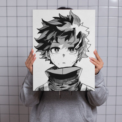 لوحة كانفاس على إطار خشبي بتصميم ديكو أنمي أكاديمي...