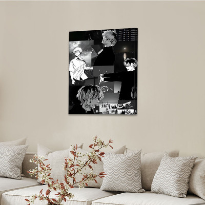 لوحة كانفاس على إطار خشبي بتصميم كين أنمي طوكيو غو...