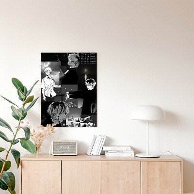 لوحة كانفاس على إطار خشبي بتصميم كين أنمي طوكيو غو...