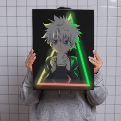 لوحة كانفاس على إطار خشبي بتصميم كيلوا أنمي هانتر