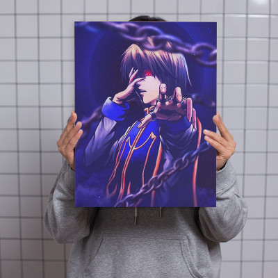 لوحة كانفاس على إطار خشبي بتصميم كورابيكا أنمي هان...
