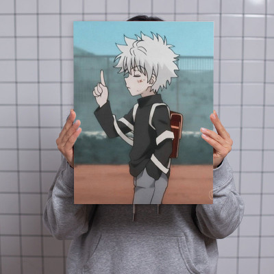 لوحة كانفاس على إطار خشبي بتصميم كيلوا أنمي هانتر