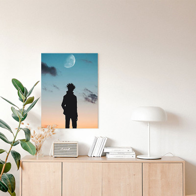 لوحة كانفاس على إطار خشبي بتصميم ظل غوجو أنمي جوجو...