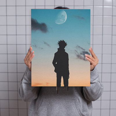 لوحة كانفاس على إطار خشبي بتصميم ظل غوجو أنمي جوجو...