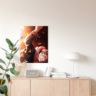 لوحة كانفاس على إطار خشبي بتصميم سوكونا أنمي جوجوت...