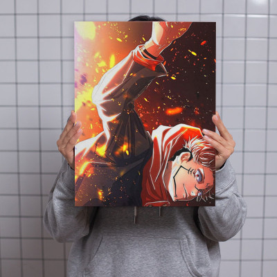 لوحة كانفاس على إطار خشبي بتصميم سوكونا أنمي جوجوت...