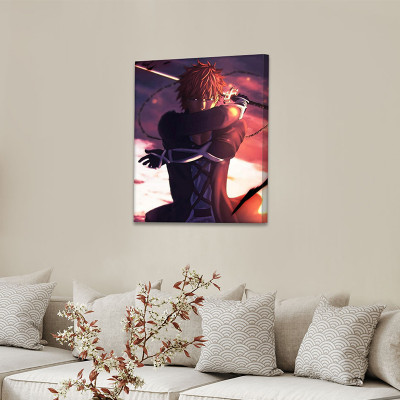 لوحة كانفاس على إطار خشبي بتصميم إيتشيجو أنمي بليت...