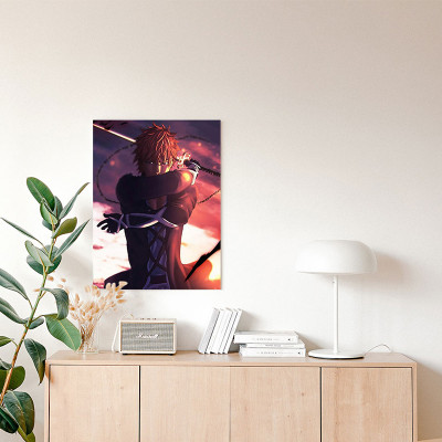 لوحة كانفاس على إطار خشبي بتصميم إيتشيجو أنمي بليت...