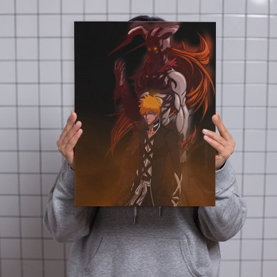 لوحة كانفاس على إطار خشبي بتصميم إيتشيجو أنمي بليت...