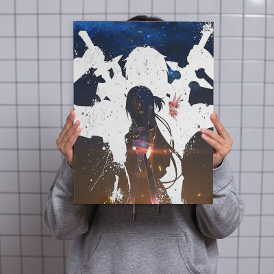 لوحة كانفاس على إطار خشبي بتصميم كيريتو و اسونا أن...