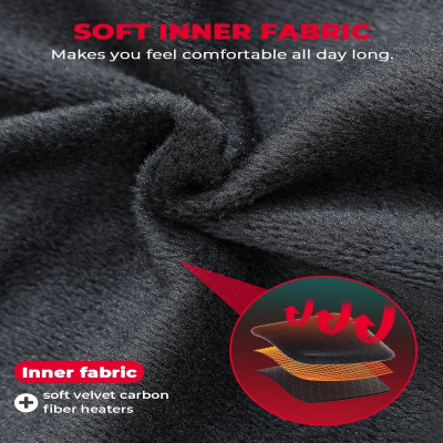 KEMIMOTO سترة ساخنة التدفئة سترة الرجال النساء الد...