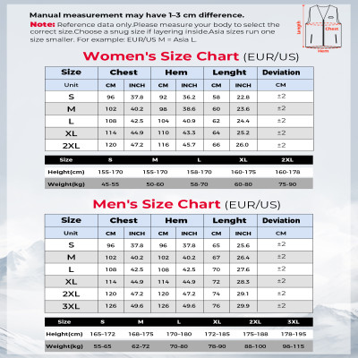 KEMIMOTO سترة ساخنة التدفئة سترة الرجال النساء الد...