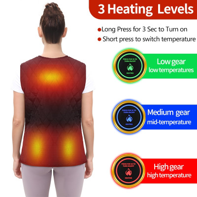 التدفئة سترة الرجال النساء سترة دافئة 3 مستويات در...