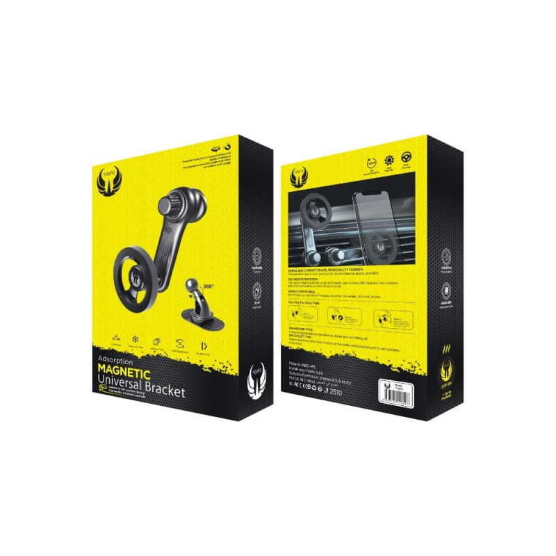 حامل يوفو المغناطيسي للسيارة ثبات قوي ودوران 360 د...