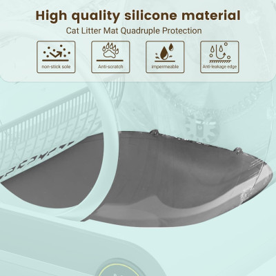 وسادة سيليكون لملحقات صندوق فضلات القطط الأوتوماتي...