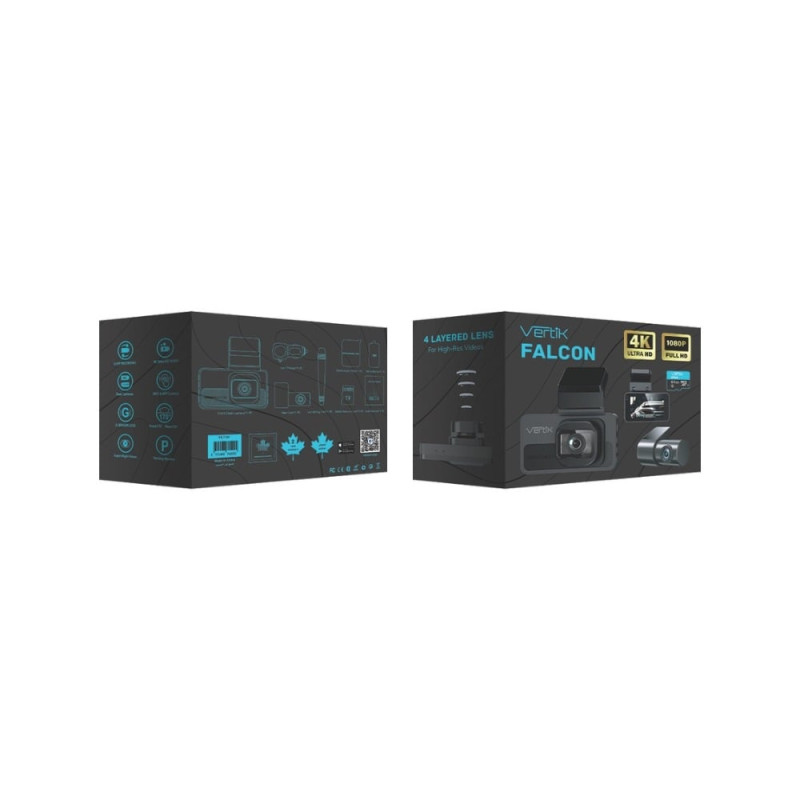 داش كام فالكون من فيرتيك تصوير أمامي 4K وخلفي 1080...