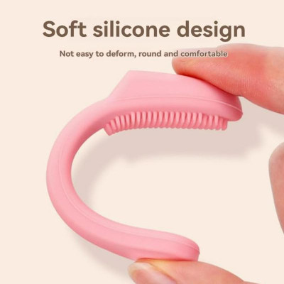 فرشاة الذقن القط لينة سيليكون الاستمالة الذقن الغس...