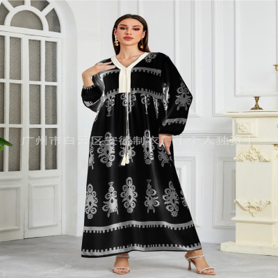 فستان رمضان المبارز الإسلامي للنساء فساتين عباية ع...