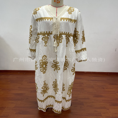 فستان رمضان المبارز الإسلامي للنساء فساتين عباية ع...