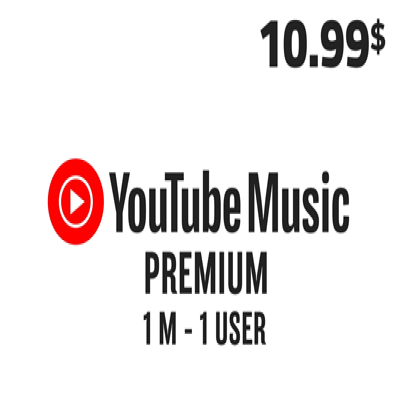 YOUTUBE MUSIC PREMIUM 1M (1USER) - $10.99