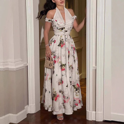 ملابس نسائية جديدة لربيع وصيف 2025 فستان طويل فضفا...