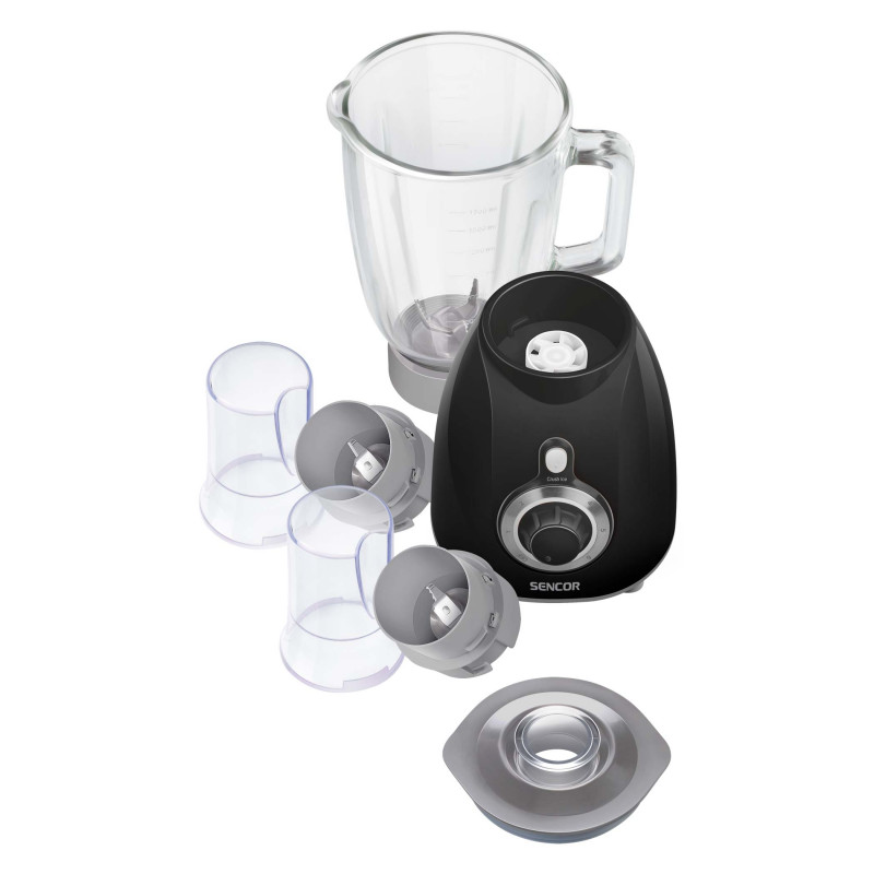 خلاط كهربائي قوي من سينكور 500 واط إبريق زجاجي 1.7...