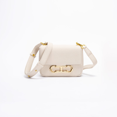 حقيبة كروس معدنية بسيطة للنساء حقيبة كتف عصرية ،