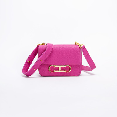 حقيبة كروس معدنية بسيطة للنساء حقيبة كتف عصرية ،