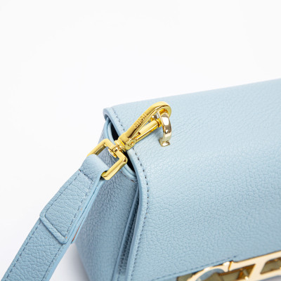 حقيبة كروس معدنية بسيطة للنساء حقيبة كتف عصرية ،