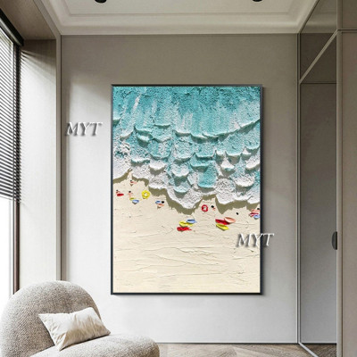 Heavily Thick Acrylic Textured 3D Abstract Oil Pai...