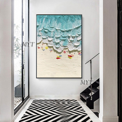 Heavily Thick Acrylic Textured 3D Abstract Oil Pai...