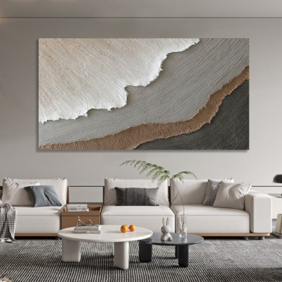 3D Ocean Waves Art Handmade Painting on Canvas Pai...