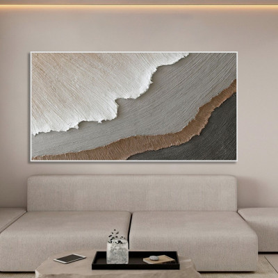 3D Ocean Waves Art Handmade Painting on Canvas Pai...