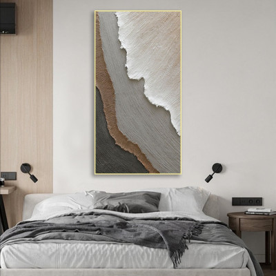 3D Ocean Waves Art Handmade Painting on Canvas Pai...
