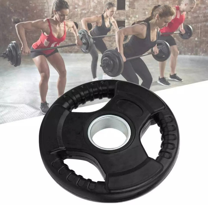 دمبل حديد بثلاث ثقوب مغطي بربل لرفع الاثقال المنزل...