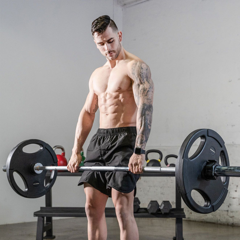 دمبل حديد بثلاث ثقوب مغطي بربل لرفع الاثقال المنزل...