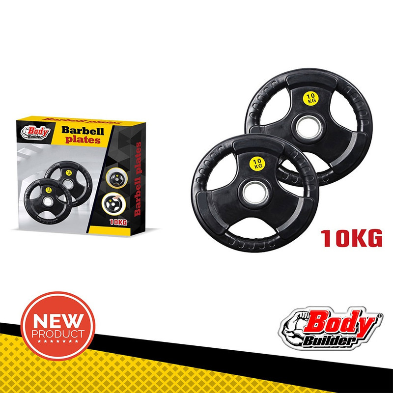 دمبل حديد بثلاث ثقوب مغطي بربل لرفع الاثقال المنزل...