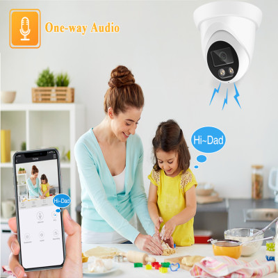 Security Camera System 8MP 4K POE NVR Kit CCTV Aud...