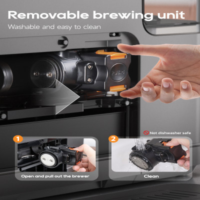 آلة اسبريسو أوتوماتيكية بالكامل من HiBREW ، نظام ح...