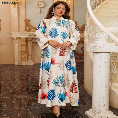 Siskakia رمضان دبي فساتين ماكسي مطرزة بالزهور ملاب...